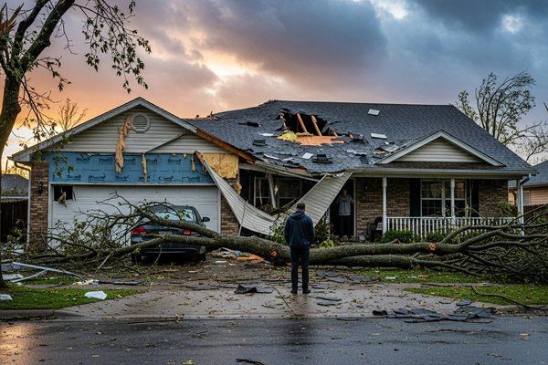 Storm damage restoration in Pine Bluff, AR
